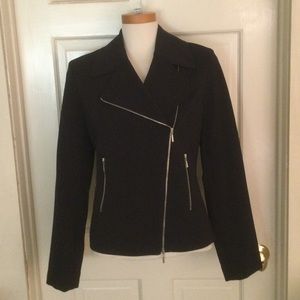 NWOT! Doncaster Black Ponte Knit Moto Jacket